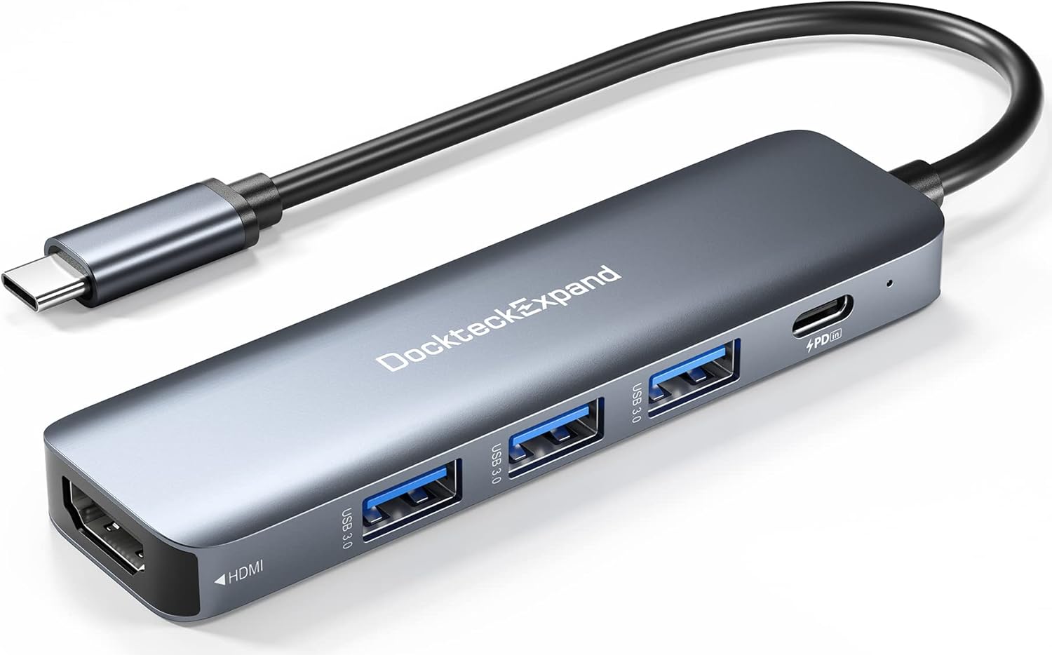 common USB-C hub with sigle HDMI port